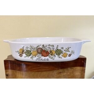 Vintage Corning Ware A-8-B 1.4 Liter L'Echalote Spice of Life Casserole Dish Vtg